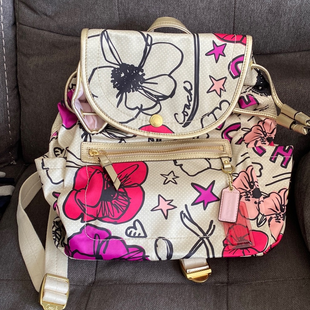Coach Poppy backpack/wristlet set